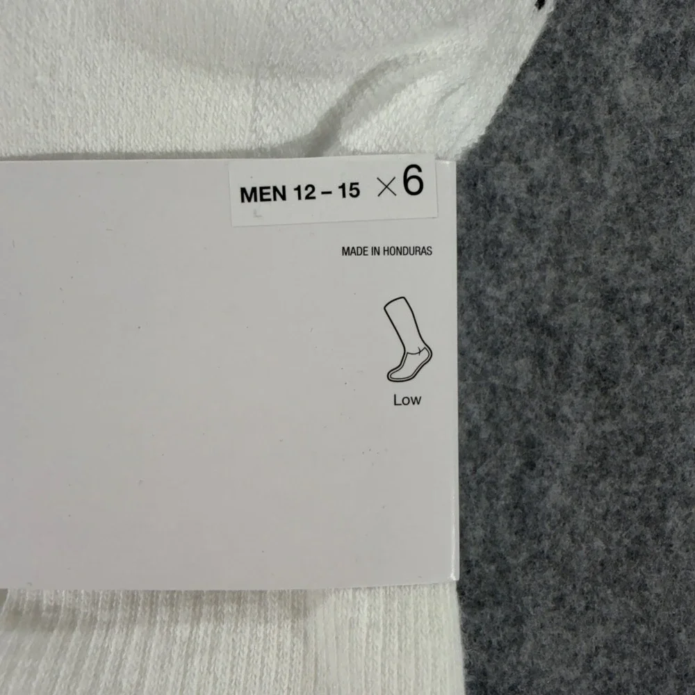 Nike Everyday Plus Cushioned Low Cut Socks 6 Pair Mens XL 12-15 White